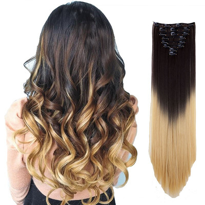 8 PcsSet Fashion Long Curly Wavy Straight Clip In Hair Extension Sexy Heat Resistant Party Hair Natural Synthetic Hair For Women 
8 PcsSet Fashion Long Curly Wavy Straight Clip In Hair Extension Sexy Heat Resistant Party Hair Natural Synthetic Hair For Women