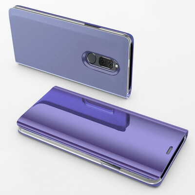 MOONCASE Huawei Glory 9 Lite Bracket Plating Mirror Holster - Purple Blue
