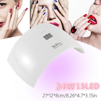 NEW 24W 15LED Smart Infrared Sensor UV Sunlight Nail Dryer Lamp Gel Polish Curing Timing Manicure Machine USB 3 Timers
NEW 24W 15LED Smart Infrared Sensor UV Sunlight Nail Dryer Lamp Gel Polish Curing Timing Manicure Machine USB 3 Timers