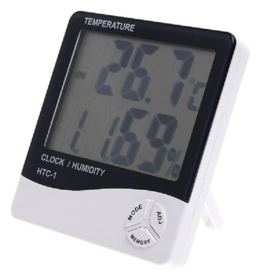 4PCSLot HTC-1 LCD Digital Temperature Humidity Meter Hygrometer Alarm Clock Time with Bracket
4PCSLot HTC-1 LCD Digital Temperature Humidity Meter Hygrometer Alarm Clock Time with Bracket