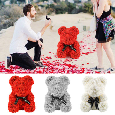 40CM Rose Bear Teddy Bear with Eternal Flowers for Romantic Valentines Day Gift Wedding Party Decoration
40CM Rose Bear Teddy Bear with Eternal Flowers for Romantic Valentines Day Gift Wedding Party Decoration