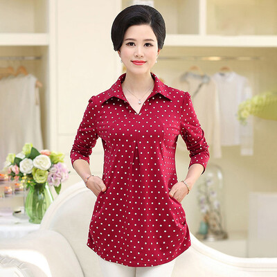 Yu Zhaolin 2019 new middle-aged womens loose large size shirt mother dress spring&autumn long-sleeved shirt YWMM191346 red dot 2XL
Yu Zhaolin 2019 new middle-aged womens loose large size shirt mother dress spring&autumn long-sleeved shirt YWMM191346 red dot 2XL