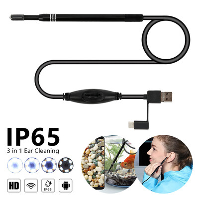 Willstar LED USB Ear Cleaning Endoscope HD IP65 Visual Ear Spoon Earpick With Mini Camera
Willstar LED USB Ear Cleaning Endoscope HD IP65 Visual Ear Spoon Earpick With Mini Camera