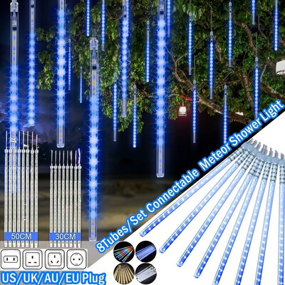 Willstar 8 Pcs 30CM50CM LED Meteor Shower Rain Lights Waterproof Xmas Decoration Falling String Lights for Wedding Party Garden
Willstar 8 Pcs 30CM50CM LED Meteor Shower Rain Lights Waterproof Xmas Decoration Falling String Lights for Wedding Party Garden