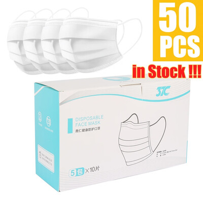 50pcs Disposable Face Masks Breathable Dust Filter Masks Mouth Cover Masks with Elastic Ear Loop
50pcs Disposable Face Masks Breathable Dust Filter Masks Mouth Cover Masks with Elastic Ear Loop