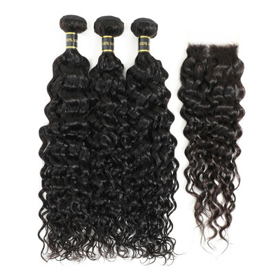 Amazing Star Virgin Hair Water Wave Bundles with Closure Human Hair Bundles with Closure 4x4 Inch Free Part Lace Closure
Amazing Star Virgin Hair Water Wave Bundles with Closure Human Hair Bundles with Closure 4x4 Inch Free Part Lace Closure