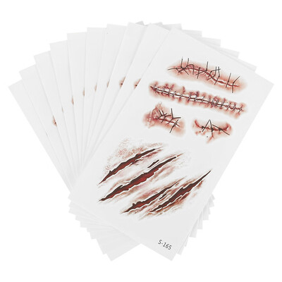 Willstar 10PCS Halloween Zombie Scars Tattoos with Fake Scab Bloody Makeup Injury Sticker
Willstar 10PCS Halloween Zombie Scars Tattoos with Fake Scab Bloody Makeup Injury Sticker