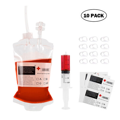 Fake Blood Bag for Drinks Drink Pouches-Reclosable Party Favours for HalloweenCostume Props
Fake Blood Bag for Drinks Drink Pouches-Reclosable Party Favours for HalloweenCostume Props
