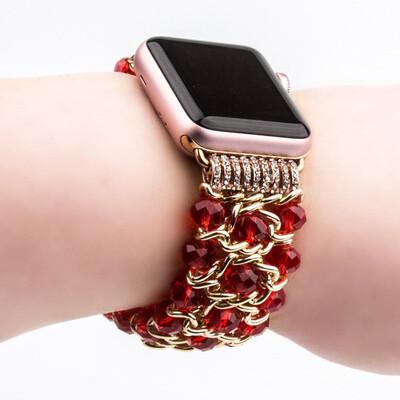 2018 new ladies bracelet beads for Apple Watch Apple Watch chain crystal bracelet iWatch handmade jewelry chain
2018 new ladies bracelet beads for Apple Watch Apple Watch chain crystal bracelet iWatch handmade jewelry chain
