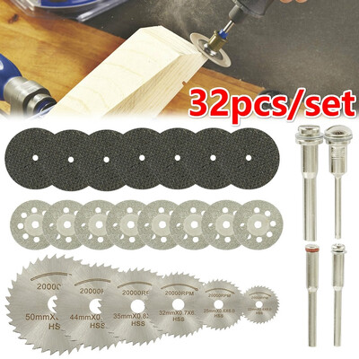 32pcsset Diamond Resin Cutting Disc Saw Blade Grinding Wheel Set for Rotary Tool Kit
32pcsset Diamond Resin Cutting Disc Saw Blade Grinding Wheel Set for Rotary Tool Kit