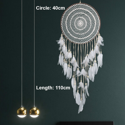 Dream Catcher Girls Dreamlike Feather Bedroom Romantic Wall Hanging Dreamcatchers for Home Party Wedding Decoration
Dream Catcher Girls Dreamlike Feather Bedroom Romantic Wall Hanging Dreamcatchers for Home Party Wedding Decoration