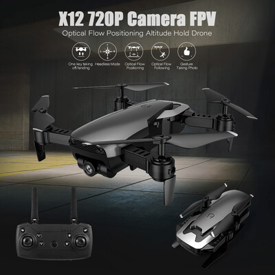 Dongmingtuo X12 720P Wide Angle Camera WiFi FPV Drone Optical Flow Altitude Hold Gesture Taking Photo RC Quadcopter
Dongmingtuo X12 720P Wide Angle Camera WiFi FPV Drone Optical Flow Altitude Hold Gesture Taking Photo RC Quadcopter