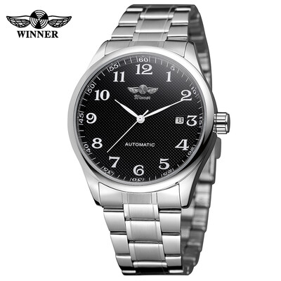 WINNER 458 Men Watch Semi-Automatic Mechanical Watch Time Calendar Fashion Casual Stainless Steel Strap Male Wristwatch Relogio Ma
WINNER 458 Men Watch Semi-Automatic Mechanical Watch Time Calendar Fashion Casual Stainless Steel Strap Male Wristwatch Relogio Ma