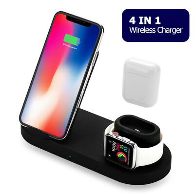 New 4 In1 Qi 10W Fast Wireless Charger Stand Wireless Charging Station Compatible With Apple Watch Series 4321 & AirPods
New 4 In1 Qi 10W Fast Wireless Charger Stand Wireless Charging Station Compatible With Apple Watch Series 4321 & AirPods
