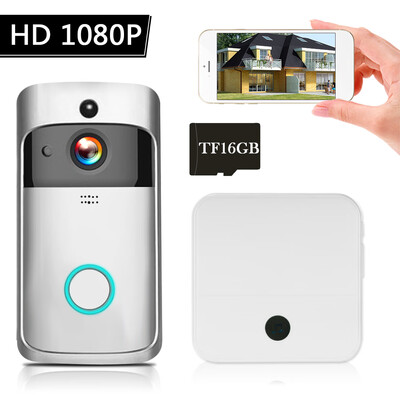 WiFi Smart Wireless Security DoorBell Smart HD 1080P Visual Intercom Recording Video Door Phone Remote Home Monitoring Night Visio
WiFi Smart Wireless Security DoorBell Smart HD 1080P Visual Intercom Recording Video Door Phone Remote Home Monitoring Night Visio