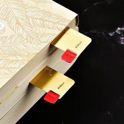 MIEZ Chinese style brass ruler bookmark