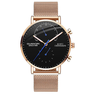 Mens Watches GUANQIN Top Brand Chronograph Luminous Clock Luxury Men Business Creative Mesh Strap Quartz Watch relogio masculino
Mens Watches GUANQIN Top Brand Chronograph Luminous Clock Luxury Men Business Creative Mesh Strap Quartz Watch relogio masculino