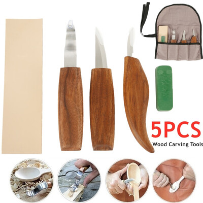 Willstar 5pcs Spoon Carving Sets Woodpecker Dry Hand Wood Carving Tools Hook Spoon Knife Whittling Knives with Bag
Willstar 5pcs Spoon Carving Sets Woodpecker Dry Hand Wood Carving Tools Hook Spoon Knife Whittling Knives with Bag