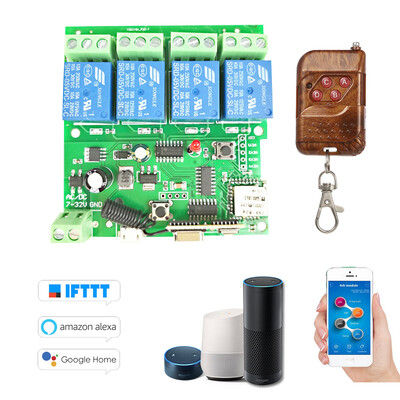 eWeLink 433Mhz Smart Remote Control Wireless Switch Universal Module 4ch DC 5V 12V 32V Wifi Switch with Shell Timer Phone APP Remot
eWeLink 433Mhz Smart Remote Control Wireless Switch Universal Module 4ch DC 5V 12V 32V Wifi Switch with Shell Timer Phone APP Remot