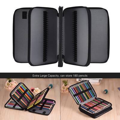 180 Slots Color Pencil Case Extra-Large Capacity Bag PU Leather Zippered Portable with Handle Strap
180 Slots Color Pencil Case Extra-Large Capacity Bag PU Leather Zippered Portable with Handle Strap