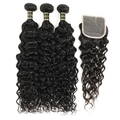 Amazing Star Lace Closure with Bundles Virgin Hair Water Wave Bundles with Closure Brazilian Human Hair with Closure Free Part
Amazing Star Lace Closure with Bundles Virgin Hair Water Wave Bundles with Closure Brazilian Human Hair with Closure Free Part