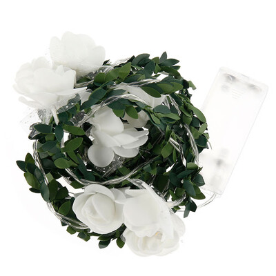 1PC 20 LED White Rose Flower Rattan Fairy String Lights Battery Powered Garland Decor
1PC 20 LED White Rose Flower Rattan Fairy String Lights Battery Powered Garland Decor