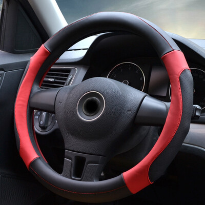Auto Interior Protection Accessories Fashion red blue gray Multi-color Breathable Micro Fiber Leather car Steering Wheel Cover
Auto Interior Protection Accessories Fashion red blue gray Multi-color Breathable Micro Fiber Leather car Steering Wheel Cover