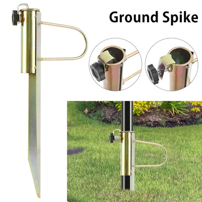 Ground Spike For Umbrella Parasol Flag Pole Metal Umbrella Holder Ground Soil Spike with Adaptor to Fit 28-32mm Diameter
Ground Spike For Umbrella Parasol Flag Pole Metal Umbrella Holder Ground Soil Spike with Adaptor to Fit 28-32mm Diameter