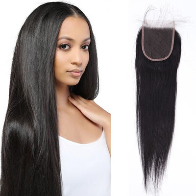 100 Virgin Human Hair Swiss Lace Top Closure Bleached Knots 4"x4" Silky Straight
100 Virgin Human Hair Swiss Lace Top Closure Bleached Knots 4"x4" Silky Straight