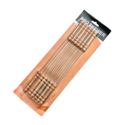 12pcs Stainless Steel Barbecue Stick With Wooden Handle 30cm Round Stick With Gourd Wooden Handle Twisted Metal
12pcs Stainless Steel Barbecue Stick With Wooden Handle 30cm Round Stick With Gourd Wooden Handle Twisted Metal
