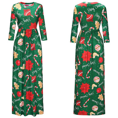 BOFUTE New Europe America Womens Clothing O-Neck Printing Skirt Christmas Clothing Long Sleeve Dress 1208
BOFUTE New Europe America Womens Clothing O-Neck Printing Skirt Christmas Clothing Long Sleeve Dress 1208