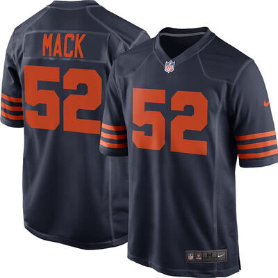 Mens Football Jersey Chicago Bears Khalil Mack Navy Throwback Game Jersey
Mens Football Jersey Chicago Bears Khalil Mack Navy Throwback Game Jersey