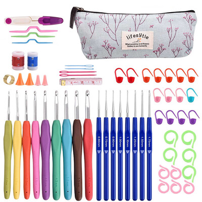 Willstar 58 PCSSet Crochet Hooks Set Knitting Needle Kit Weave Yarn Craft & Sewing Tools
Willstar 58 PCSSet Crochet Hooks Set Knitting Needle Kit Weave Yarn Craft & Sewing Tools