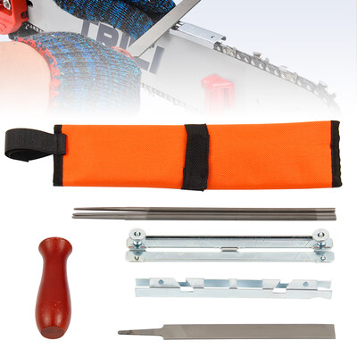 Willstar Chainsaw Sharpener File Kit - Contains Files Wood Handle Depth Gauge Filing Guide&Tool Pouch
Willstar Chainsaw Sharpener File Kit - Contains Files Wood Handle Depth Gauge Filing Guide&Tool Pouch