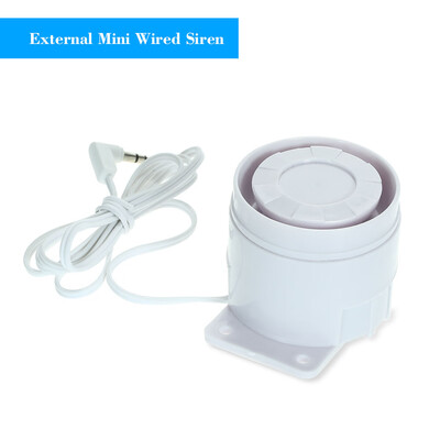 External Mini Wired Siren 110 dB Prompt Alert Alarm for Home Wireless Security Alarm System 433MHz
External Mini Wired Siren 110 dB Prompt Alert Alarm for Home Wireless Security Alarm System 433MHz
