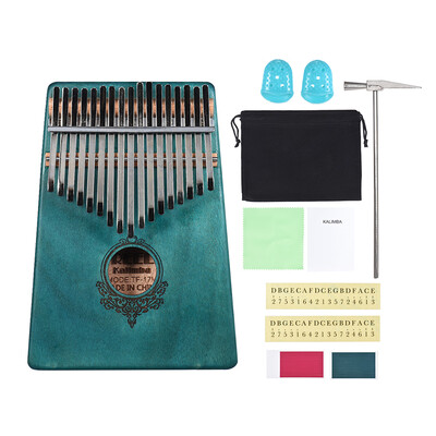 17-key Kalimba Portable Thumb Piano Mbira Mahogany Wood with Carry Bag Stickers Tuning Hammer Cleaning Cloth Finger Stall Musical
17-key Kalimba Portable Thumb Piano Mbira Mahogany Wood with Carry Bag Stickers Tuning Hammer Cleaning Cloth Finger Stall Musical