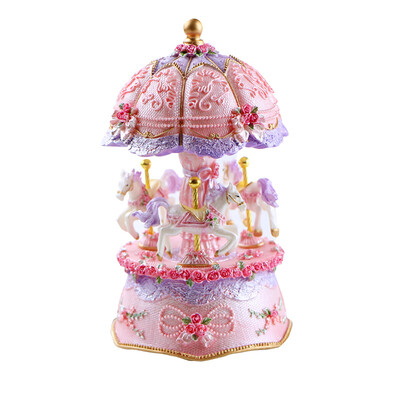 Carousel Music Box Luxury Color Change Flashing LED Light Luminous Rotating 3-Horse Carousels Horse Melody Music Box Valentines
Carousel Music Box Luxury Color Change Flashing LED Light Luminous Rotating 3-Horse Carousels Horse Melody Music Box Valentines