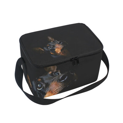 ALAZA Lunch Box Insulated Lunch Bag Large Cooler Puppy Dog Animal Cute Tote Bag