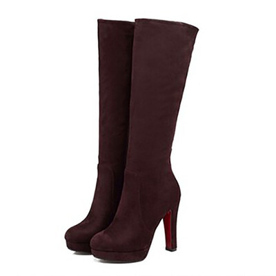 IDIFU Womens Sexy Faux Suede Plain Round Toe Side Zipper Chunky High Heel Platform Under the Knee High Boots Shoes
IDIFU Womens Sexy Faux Suede Plain Round Toe Side Zipper Chunky High Heel Platform Under the Knee High Boots Shoes