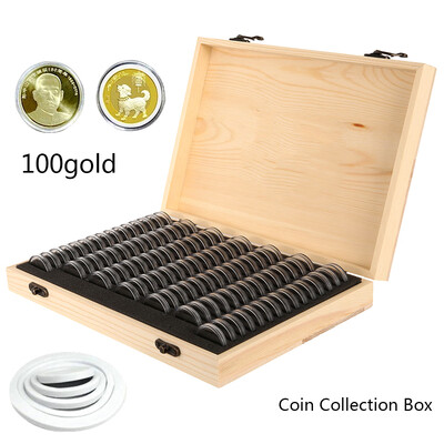 Willstar Wooden Coin Display Storage Box Case For Collectible Coin With 100 Capsules US
Willstar Wooden Coin Display Storage Box Case For Collectible Coin With 100 Capsules US