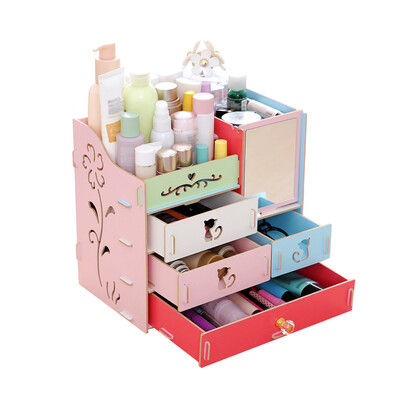 Multifunctional Desktop Storage Box Assembly Wooden Large Capacity Makeup Cosmetic Storage Box with Mirror Multi Drawers DIY Jewel
Multifunctional Desktop Storage Box Assembly Wooden Large Capacity Makeup Cosmetic Storage Box with Mirror Multi Drawers DIY Jewel