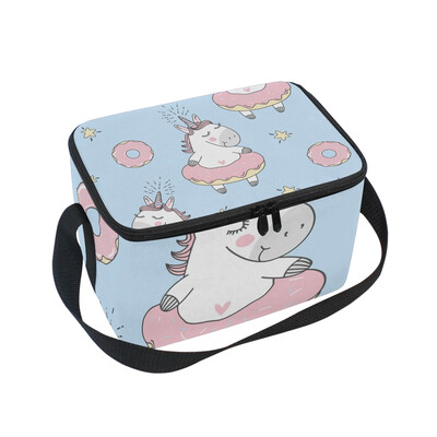 ALAZA Lunch Box Insulated Lunch Bag Large Cooler Cute Cartoon Unicorn And Donuts Tote Bag
ALAZA Lunch Box Insulated Lunch Bag Large Cooler Cute Cartoon Unicorn And Donuts Tote Bag