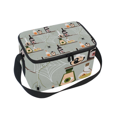 ALAZA Lunch Box Insulated Lunch Bag Large Cooler Halloween Poison Bottle Tote Bag 
ALAZA Lunch Box Insulated Lunch Bag Large Cooler Halloween Poison Bottle Tote Bag