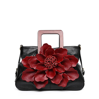 SUWERER 2019 New women genuine leather bag Fashion Handmade dimensional flowers top leather bag designer tote women handbags
SUWERER 2019 New women genuine leather bag Fashion Handmade dimensional flowers top leather bag designer tote women handbags