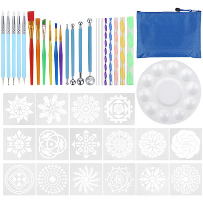 Willstar 40 PCS Mandala Pen Dotting Rock Dot Nail Art Paint Stencil Painting Tools Kit
Willstar 40 PCS Mandala Pen Dotting Rock Dot Nail Art Paint Stencil Painting Tools Kit
