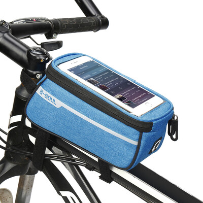 MTB Bicycle Top Tube Phone Bag for 6" Screen Size Bike Front Frame Bag with Headphone Hole
MTB Bicycle Top Tube Phone Bag for 6" Screen Size Bike Front Frame Bag with Headphone Hole