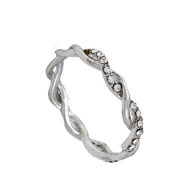 Women Exquisite Twist Ring Classical Alloy Bride Twisting Ring Attractive Full Diamond Finger Ring For Woman Girl Gift
Women Exquisite Twist Ring Classical Alloy Bride Twisting Ring Attractive Full Diamond Finger Ring For Woman Girl Gift