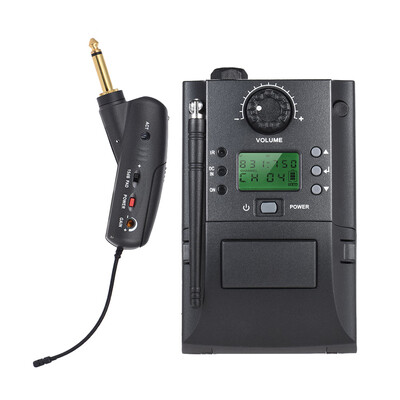 Portable UHF Instrument Wireless Microphone System with Receiver & Transmitter 32 Channels for Electric Guitar
Portable UHF Instrument Wireless Microphone System with Receiver & Transmitter 32 Channels for Electric Guitar