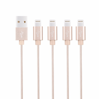 Lightning iPhone Cable 4Pack 4x 1M33FT Nylon Braided Syncing&Charging Cord for iPhone iPad iPod - Tyrant Gold
Lightning iPhone Cable 4Pack 4x 1M33FT Nylon Braided Syncing&Charging Cord for iPhone iPad iPod - Tyrant Gold