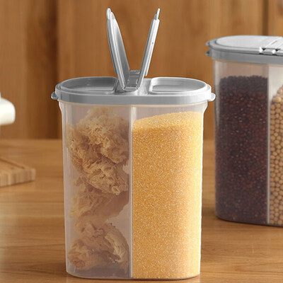 Xiangyou town kitchen sealed cans plastic transparent visible storage box cans grain storage box cans food cans grain double storage box Nordic gray
Xiangyou town kitchen sealed cans plastic transparent visible storage box cans grain storage box cans food cans grain double storage box Nordic gray